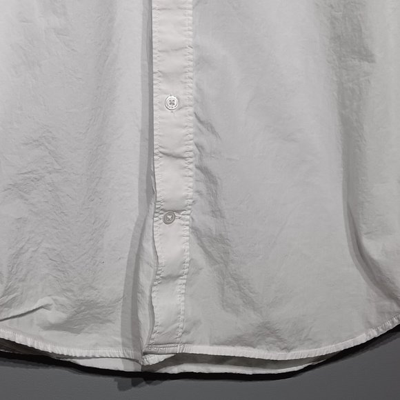 White H&M. Button Up Dress Shirt (Men's Size Medium) - Picture 3 of 6